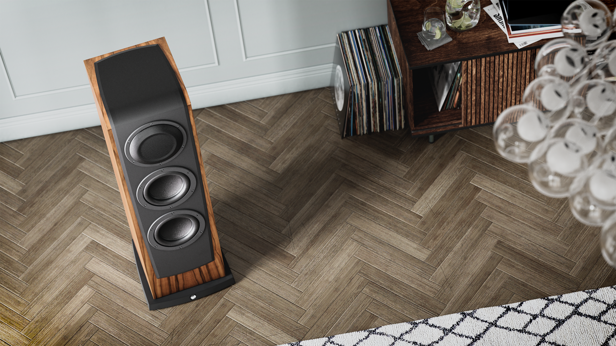 Aktiver 3-Wege-Koaxial-Standlautsprecher ME804K