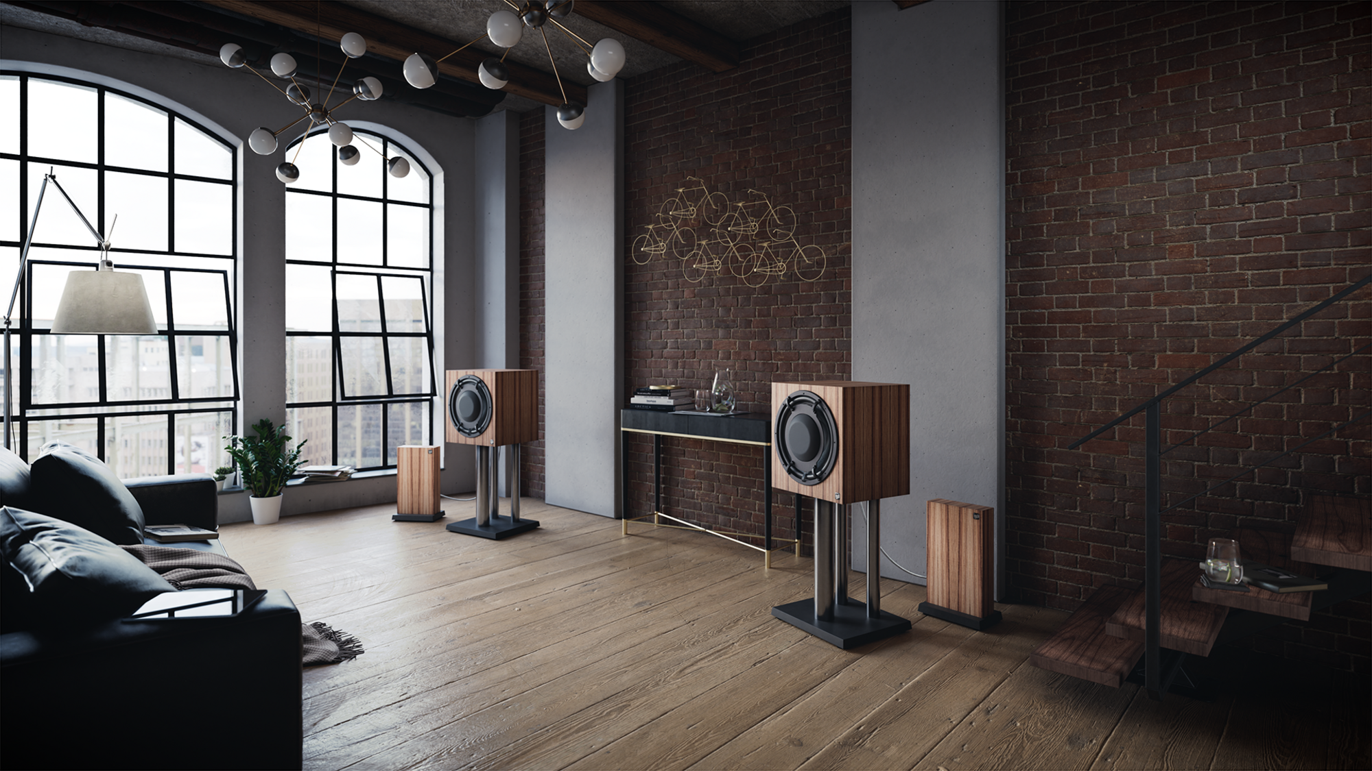 Active 3-way-coaxial-loudspeaker ME801K1